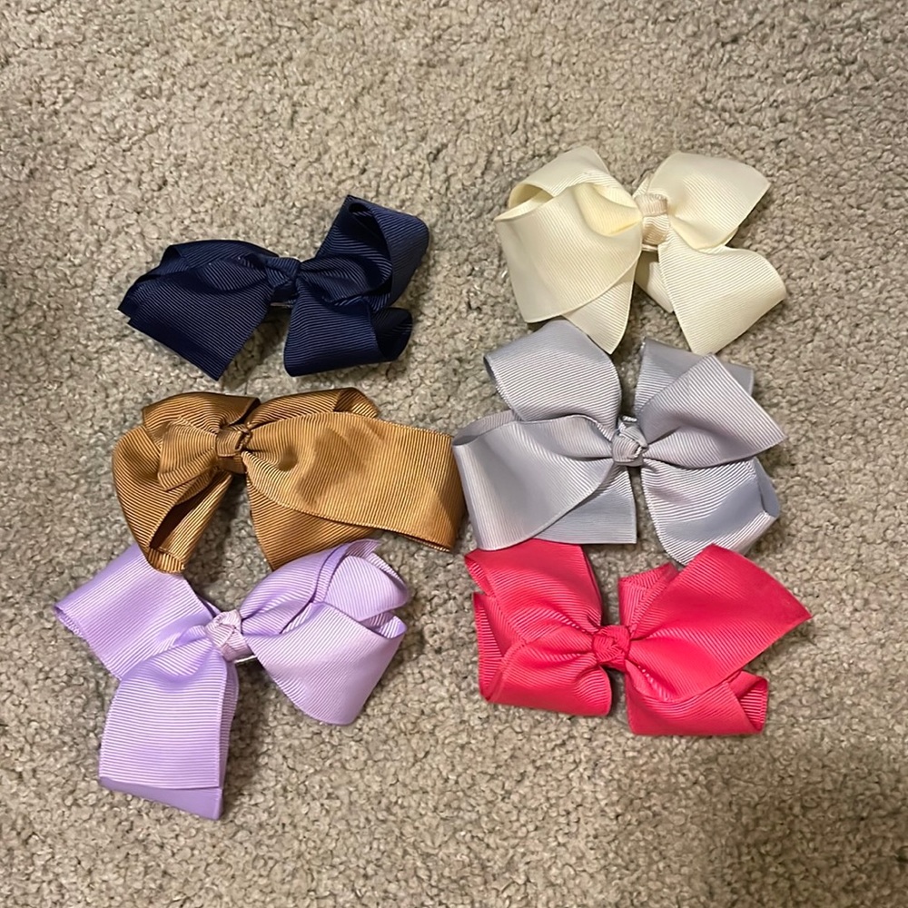 6 Pack Girls Bows